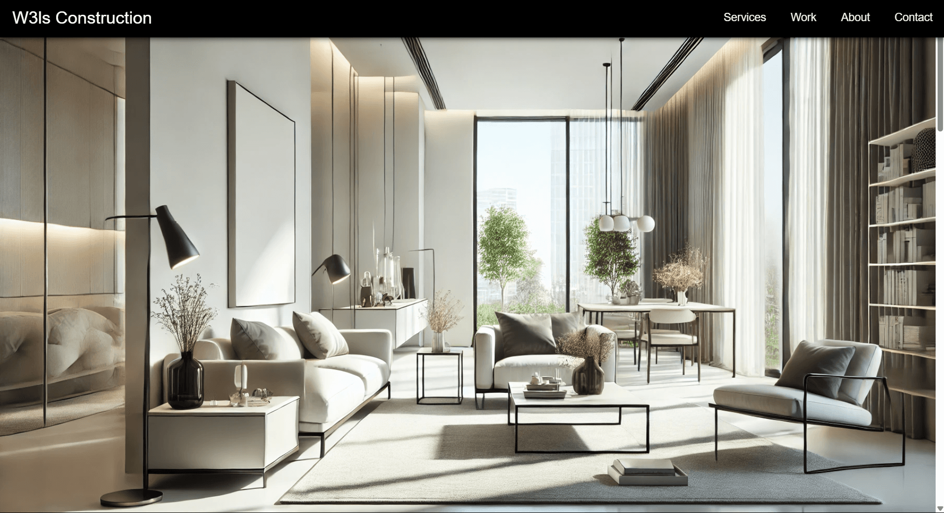 Construction Website Screenshot